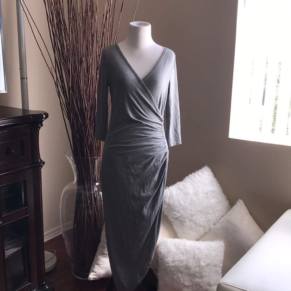 Asymmetrical Gray Dress